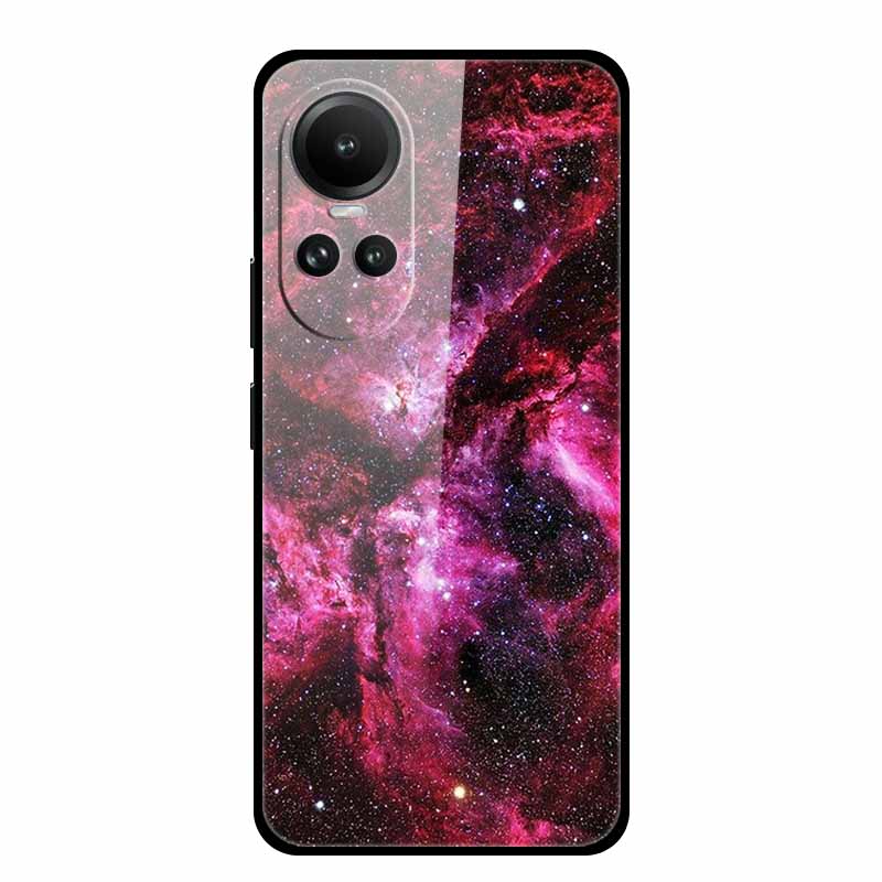 Tempered Glass Case For Oppo Reno10 Pro Cover Reno 10 5G Fashion Hard Back Cover for Oppo Reno 10 Pro 5G Reno105G Case Lion Capa