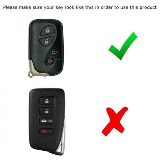 Carbon Fiber Soft Silicone Key Fob Cover For Lexus IS ES GS LS CT LX GX RX, etc