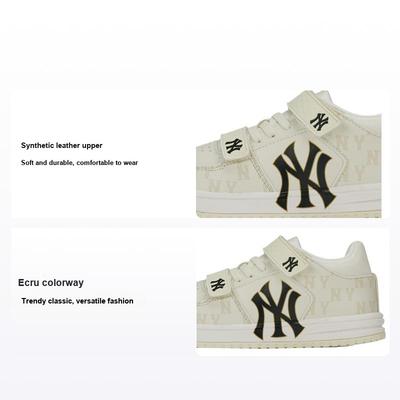 MLB Chunky Liner Retro Floral Lässig Trendig Rutschfest Niedrige Schnürsenkel-Sneaker für Kinder Off-White 7ASXCM33N-50WHS