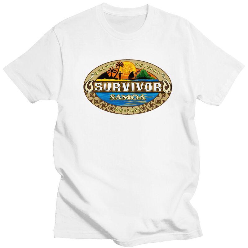 Custom Adventure Game TV Show Survivor Tshirts for Men Short Sleeves Leisure T Shirt Fashion Tshirts Slim Fit Pure Cotton Tee