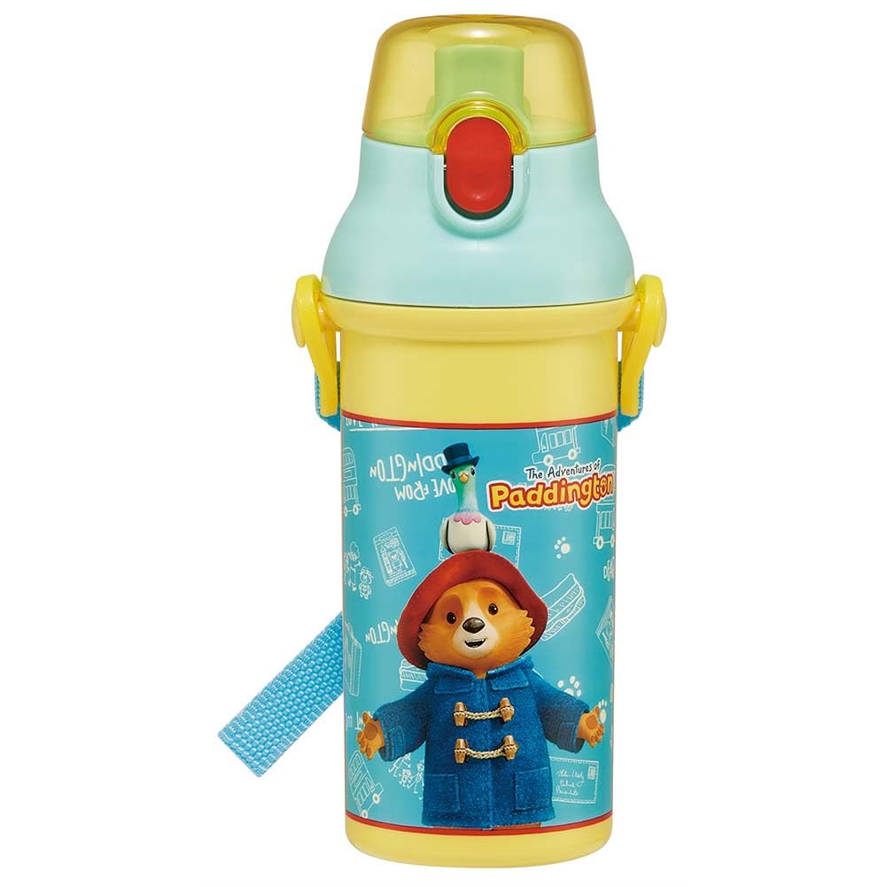 

Skater Water Direct Dishwasher Made in Paddington Bear for Boys and Children s Bottle, 480ml, Drinking, Plastic, One-Touch Operation, Safe, Japan,