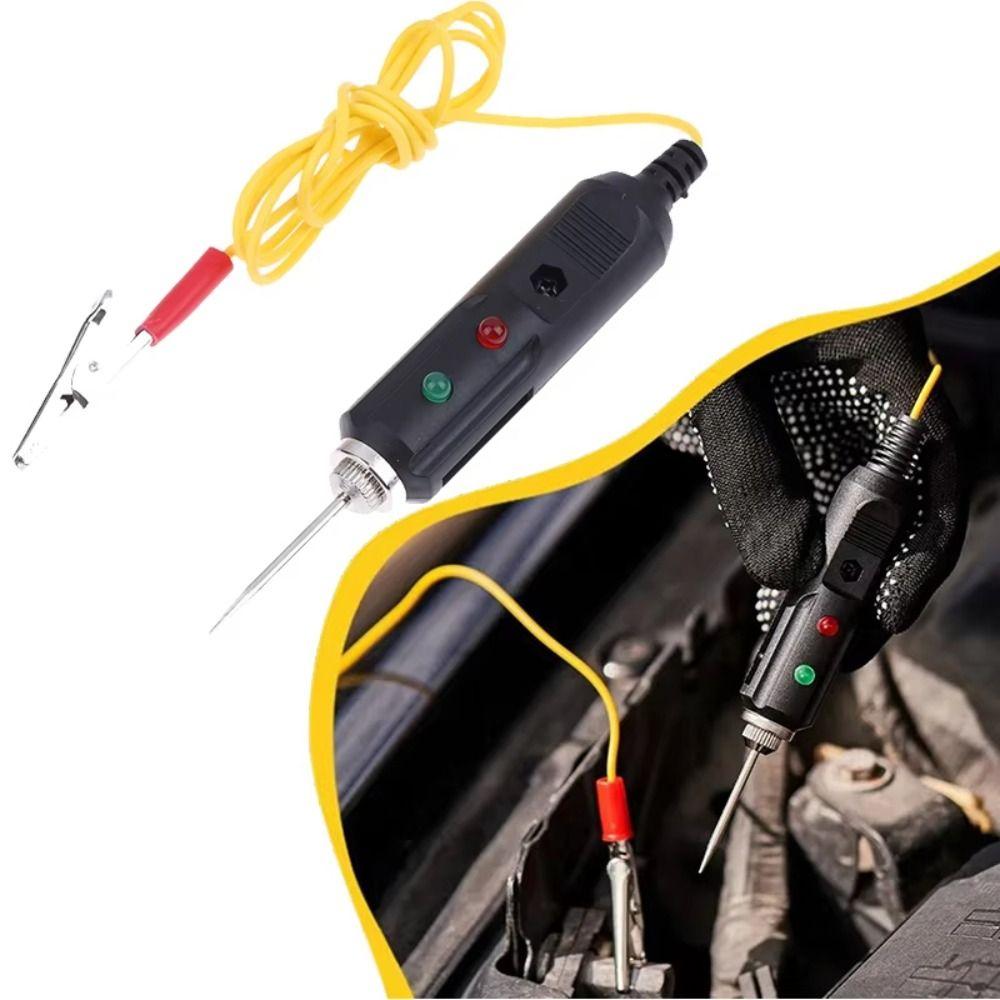 Multifunctional Automotive Voltage Tester DC6-24V Dual-color LED Car Voltage Test Probe High Sensitivity Metal