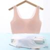 Seamless Ultra-Thin Bandeau Bra Vest for Teen Girls - Fixed Cup Design for Junior & Senior High Students