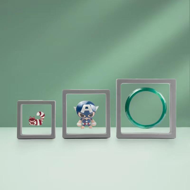 Transparent PE Film Suspension Box Ring Pendant Jewelry Packaging Box Jewelry and Accessories Badge Display Boxes 10pcs Dustproof and Antioxidant