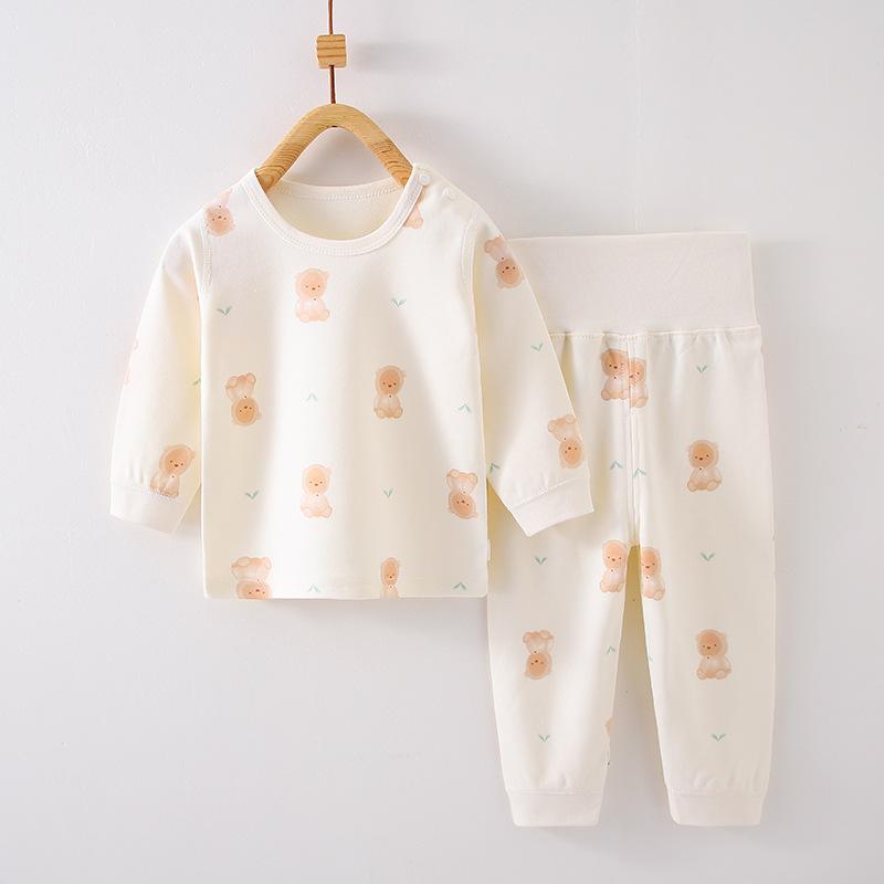 Baby Cotton Grade A Two Piece Pajamas Children Autumn Underwear Set Infant Home Wear Sleepwear