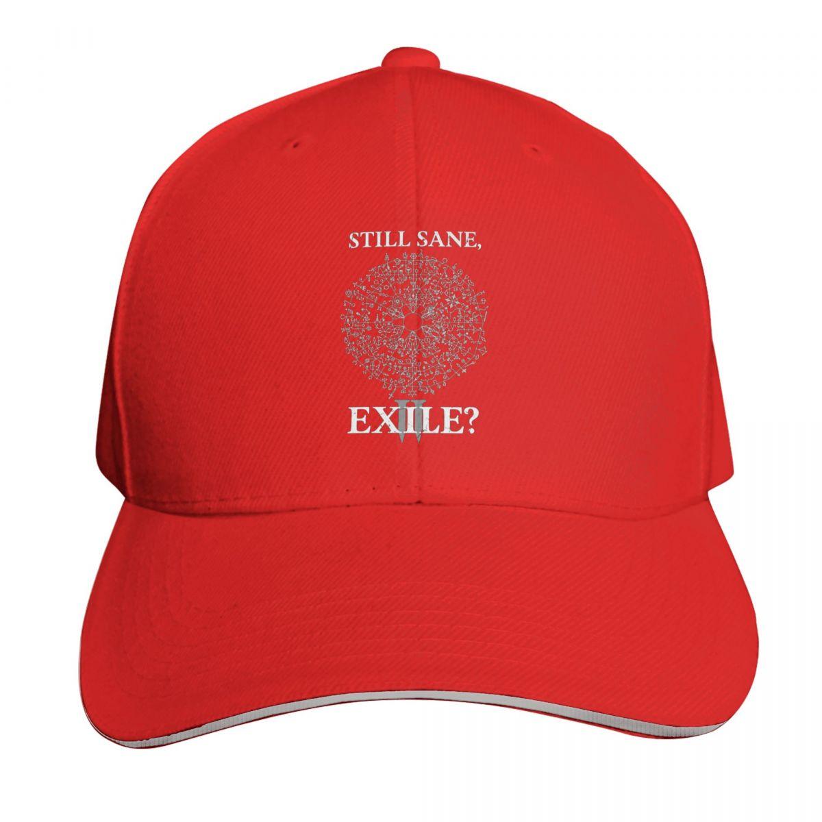 Path Of Exile 2 Still Sane Exile Cap Fashion Casual Baseball Caps Adjustable Hat Summer Unisex Baseball Hats Polychromatic One Size