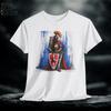 Mittelalterlicher Ritterkatze T-Shirt | Handgezeichnete feline Ritter Illustration Tee