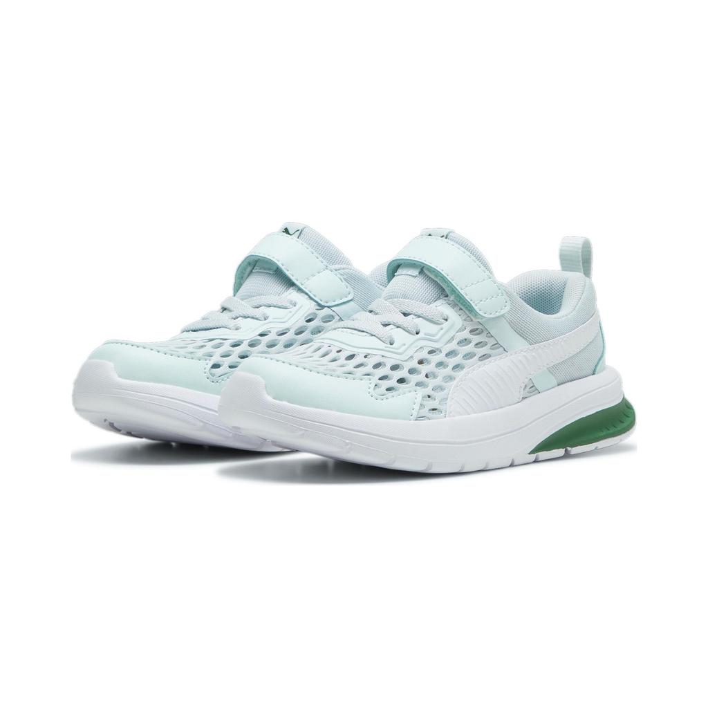 Puma Evolve Run Fabric Simple Low Top Kids Casual Shoes Kids Sneakers Blue Green 389689-05