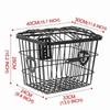 Metal Material Electric Bike Basket Durable Metal Pet Carrier Basket  Standard Bicycles