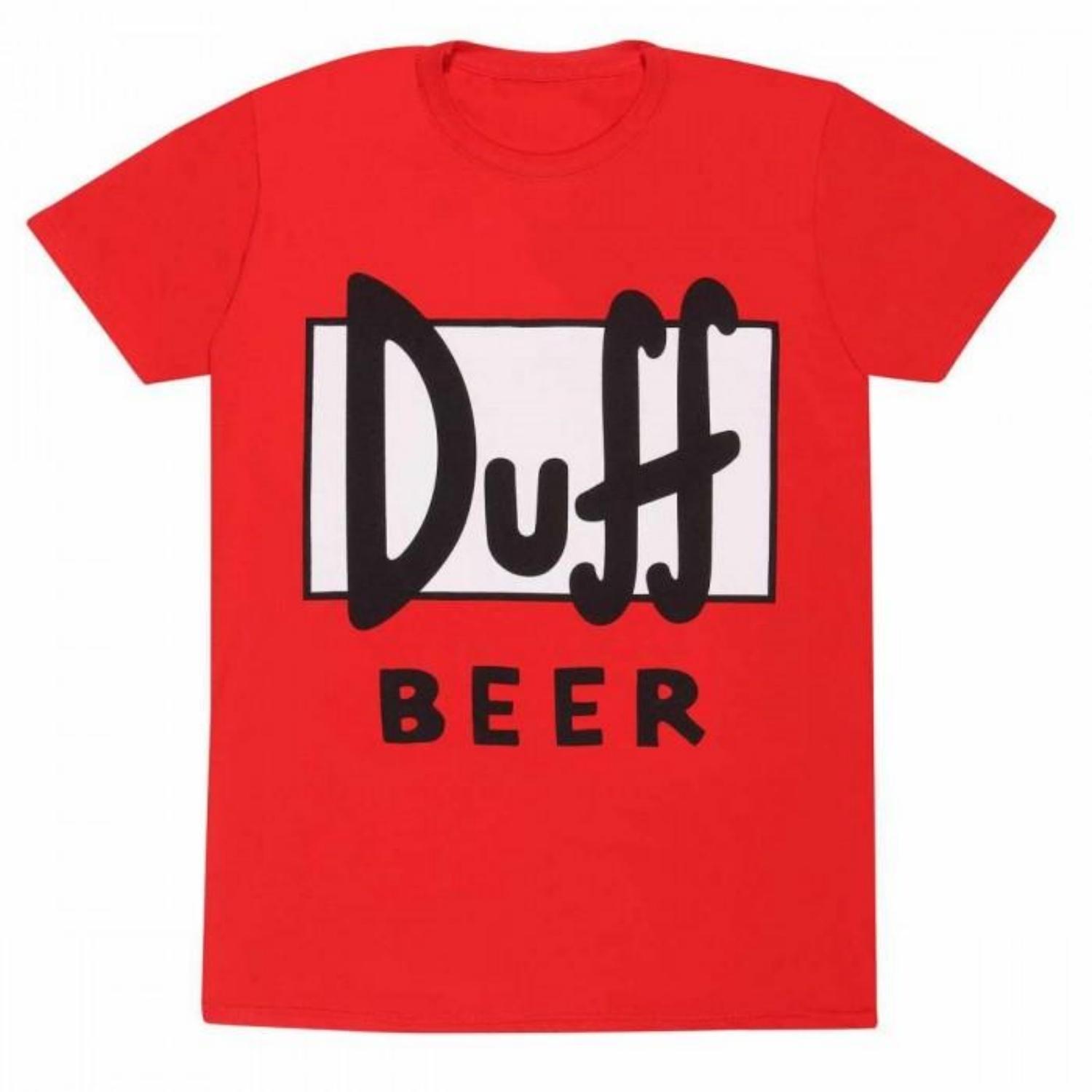 THE SIMPSONS Unisex Adult Duff Beer T-Shirt S