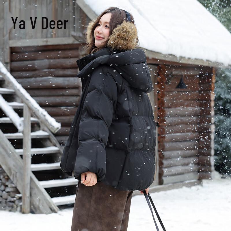 

Женский короткий пуховик Yalu с отстегивающимся капюшоном