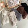 Socks, Women'S Wool Socks, Shell Buckles, Korean Twist Pile Socks, Thickened Plush Stockings, Socks