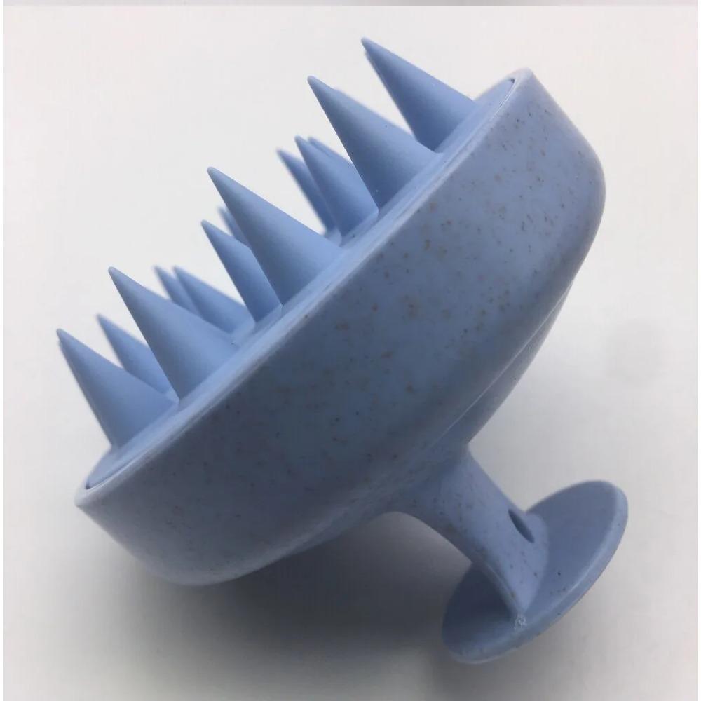 

Пшеничная солома, силиконовая мытье головы, чистый уход за волосами, зуд у корней, массажная расческа для кожи головы, щетка для душа, ванна, спа, шампунь против перхоти Silica Gel синий