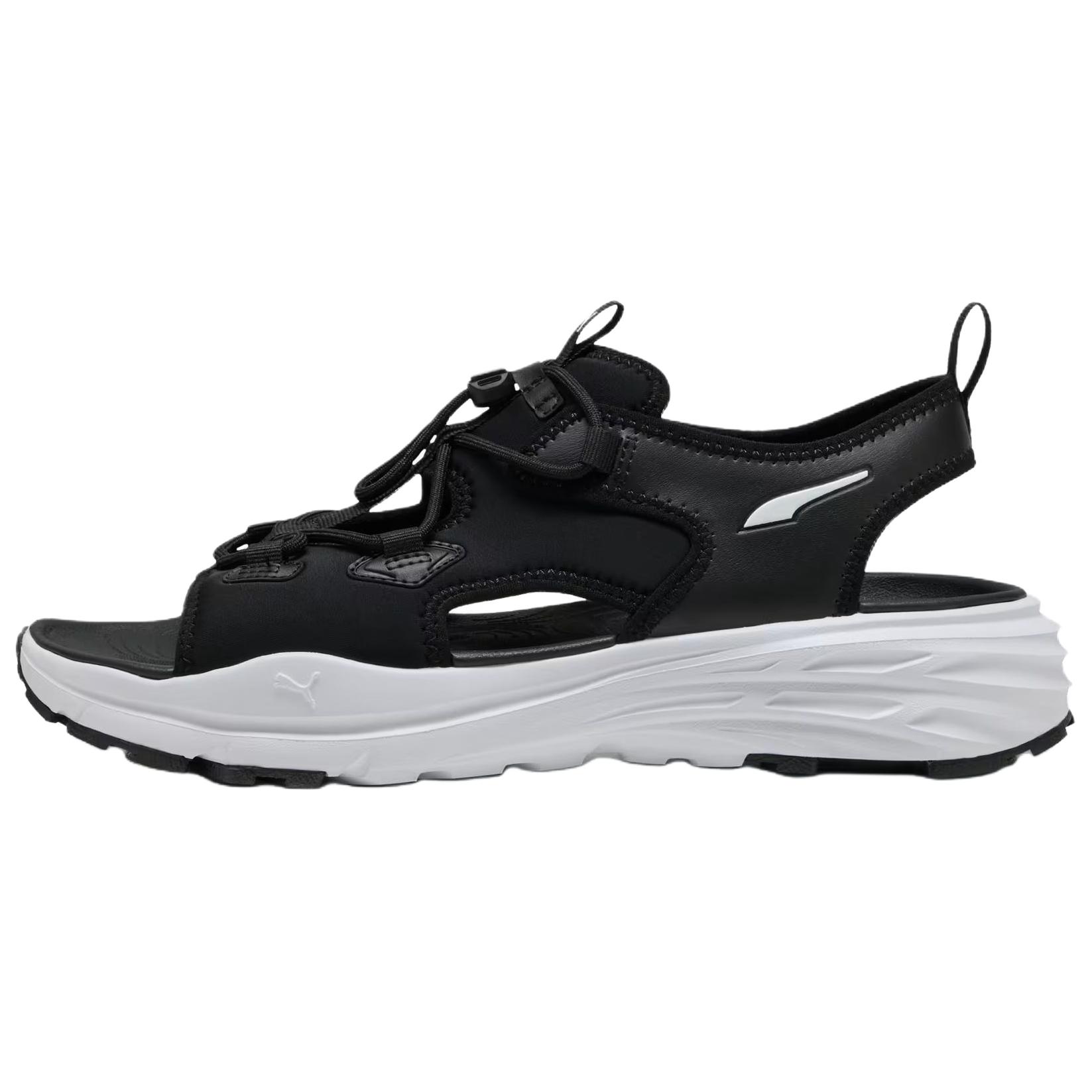 

Puma Hypnotic Sandal Unisex Black White Sandals 401653-02 EU 40.5