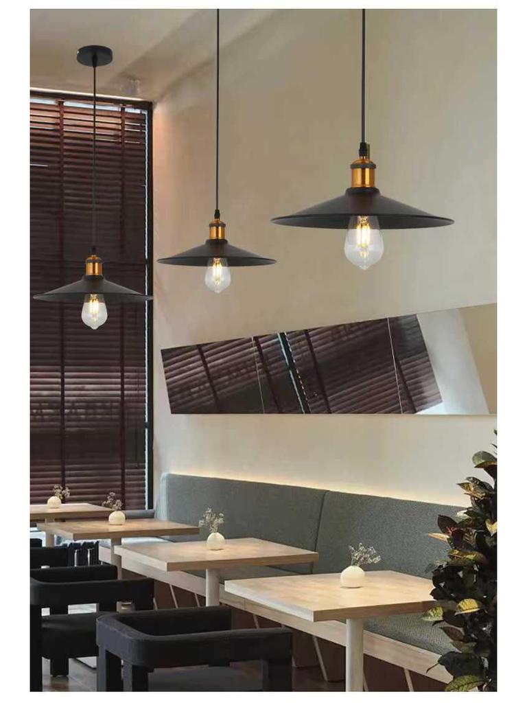 Retro Industrial Pendant Light - Nordic Style for Dining and Office Spaces