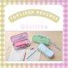 Raymay Fujii Pencil FSB1391M Case, Topliner, Quilted, Green,