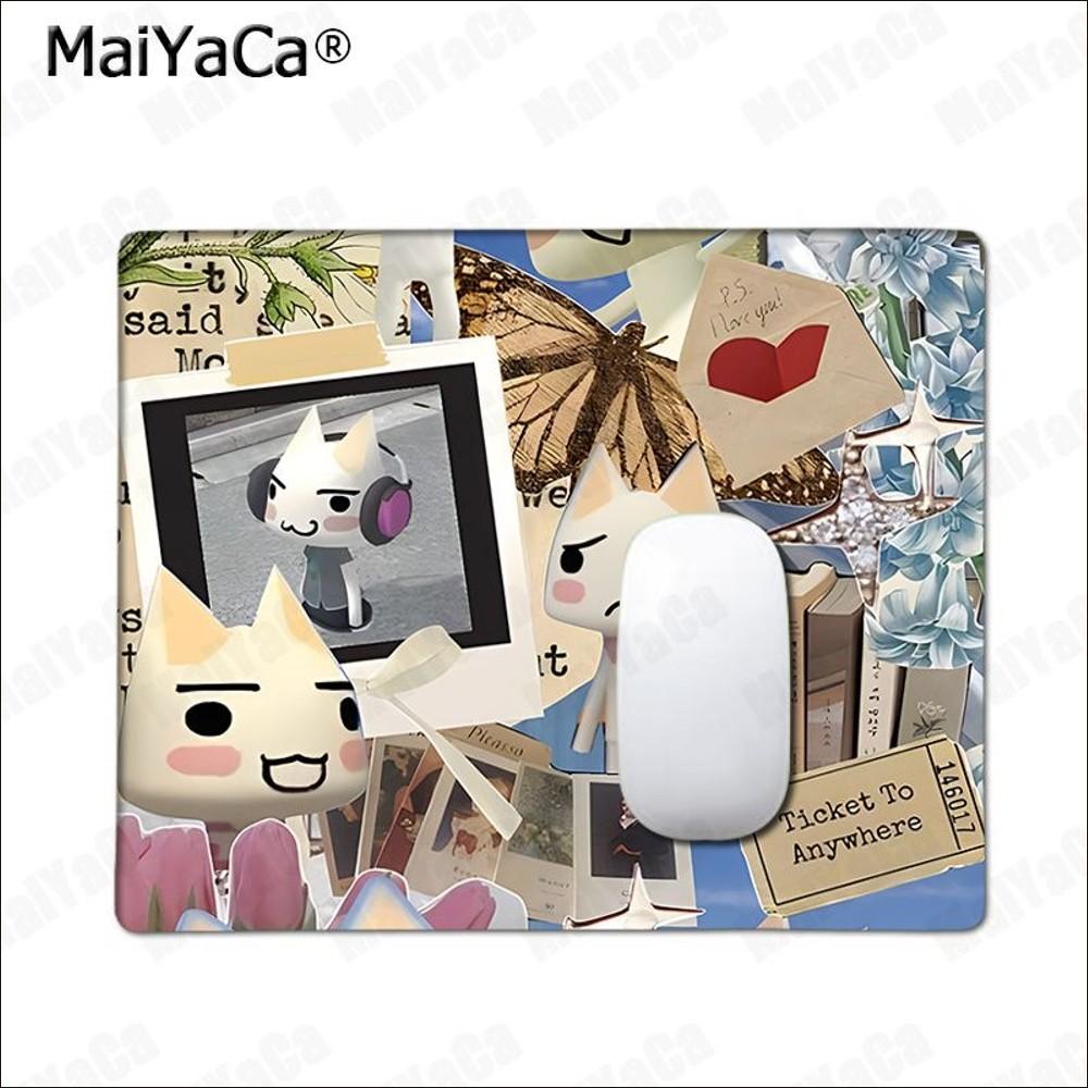 Cute Toro Inoue Cat  Mousepad Rubber Small Thickened Mouse Pad Gaming Keyboard Table Mat Office Supplies Room Decor Mouse Carpet