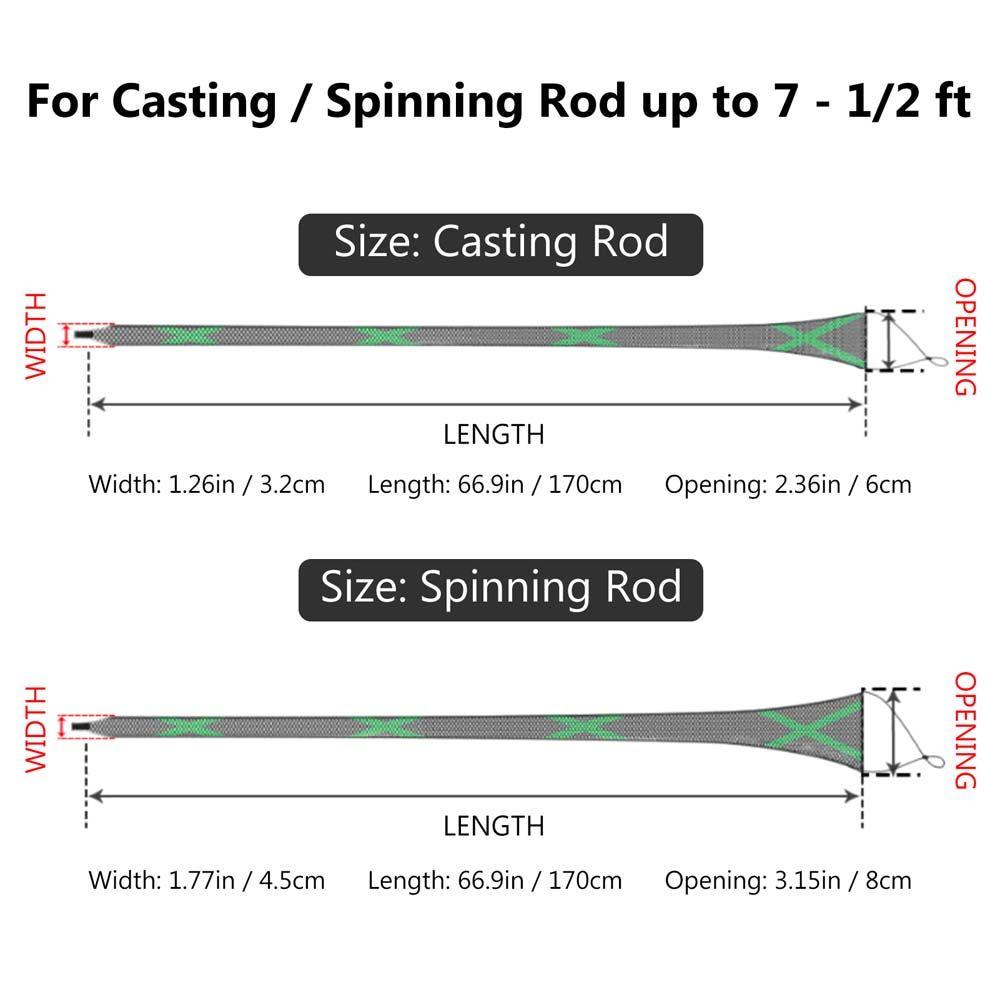 Fishing Supplies Braided Mesh Fishing Spinning Rod Fishing Rod Cover Fishing Rod Protector Fishing Pole Glove Rod Sleeve