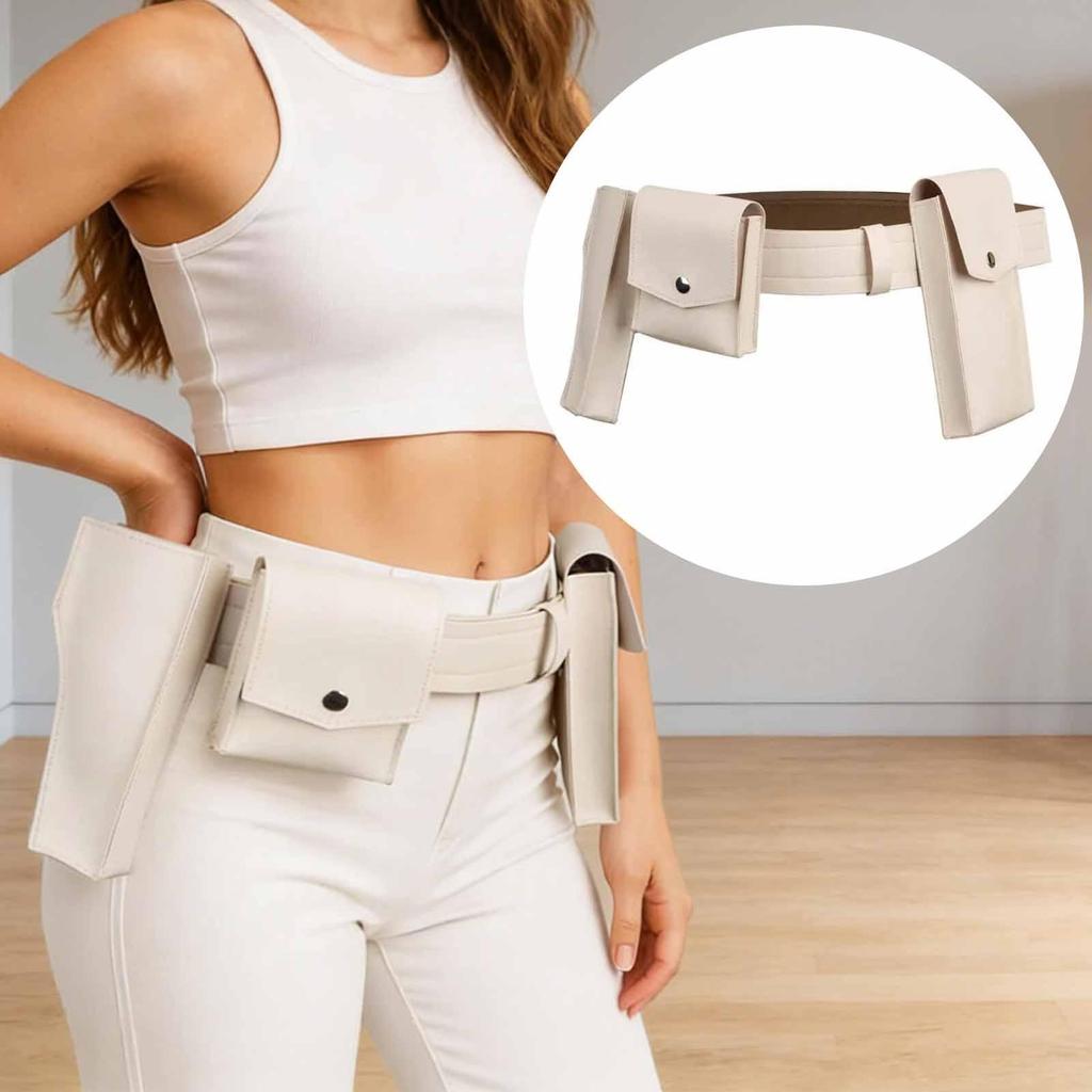 Adjustable Queen Costume Belt,Women with Pockets for Wedding Stage Anniversaries