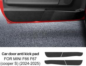 For MINI F66 F67 2024-2025 Car Door Anti-Kick Protective Pad Protector Mats Cover Sticker Auto Interior Accessories