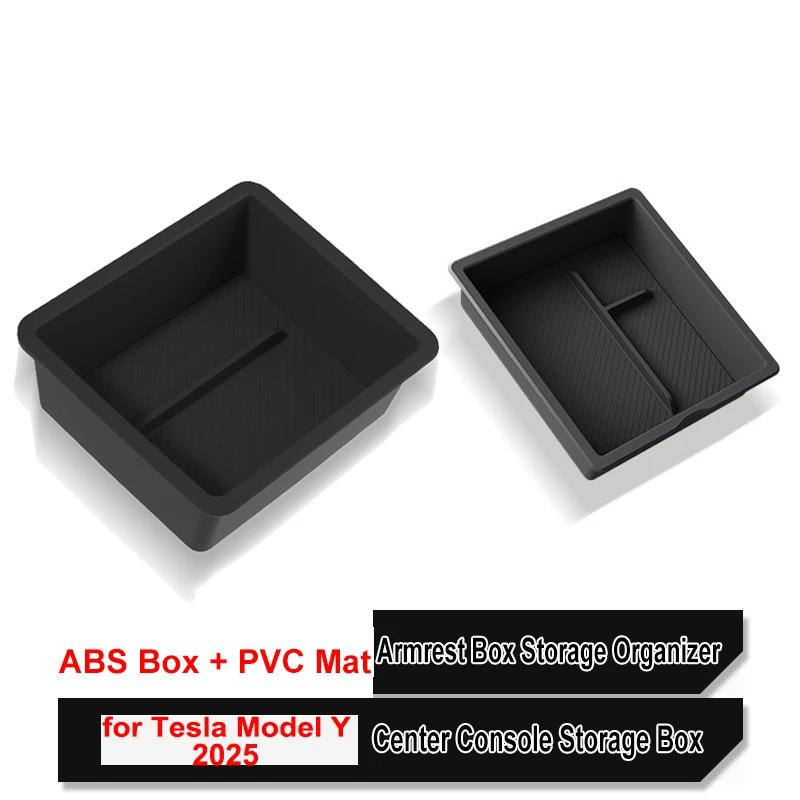 For Tesla New Model Y Juniper 2025 Center Control Armrest Storage Organizer Box Water Cup Sunglasses Phone Holder Tray MY LAUNCH