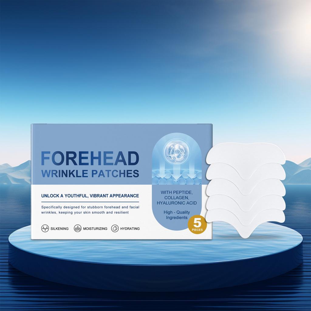 Forehead Wrinkle Patches  Ageverse  Face Patches Non Wrinkle Gel Pad Set Chest Neck Eye Face Pad Removal Patch 5PIECES