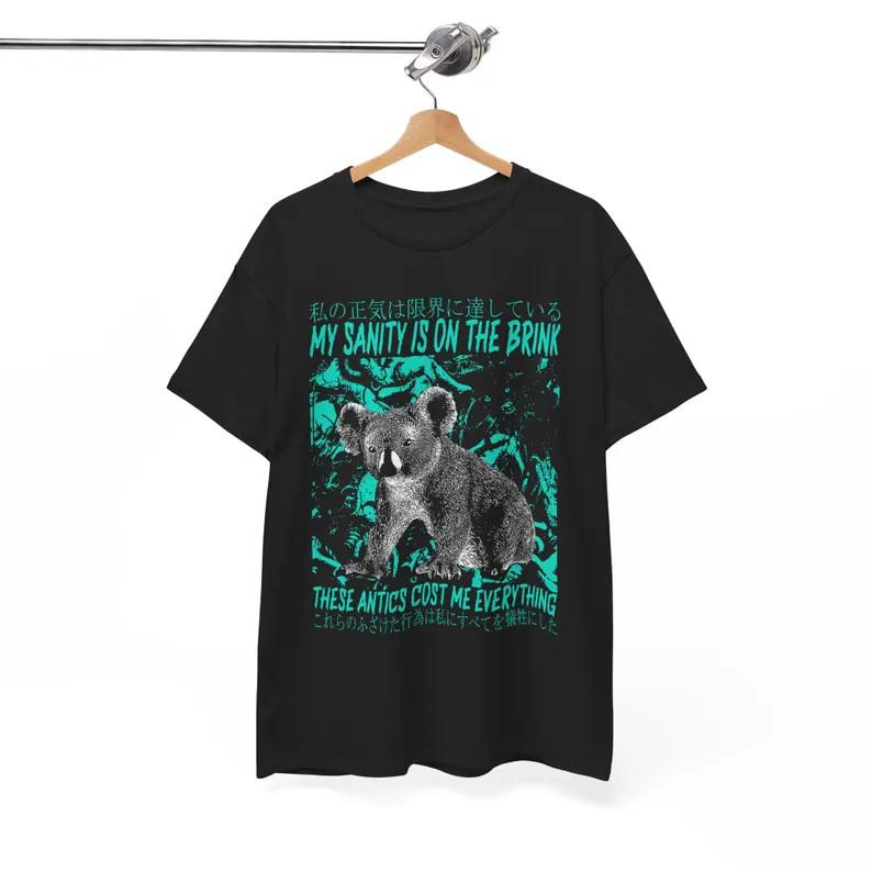 My Sanity is on the Brink Japanese Koala T-Shirt M