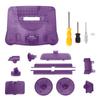 Game Console Replacement Case Retro ABS Sturdy Professional Replacement Shell for N64 Transparent Purple