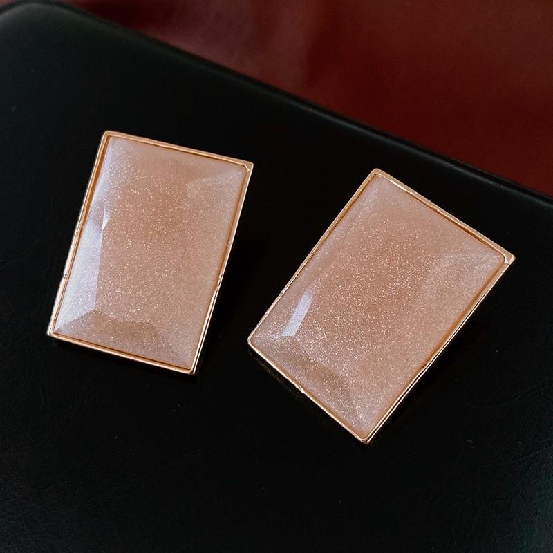 Planet Letter Silver Needle Earrings Niche Stud Earrings Light Luxury High Sense Versatile Earrings