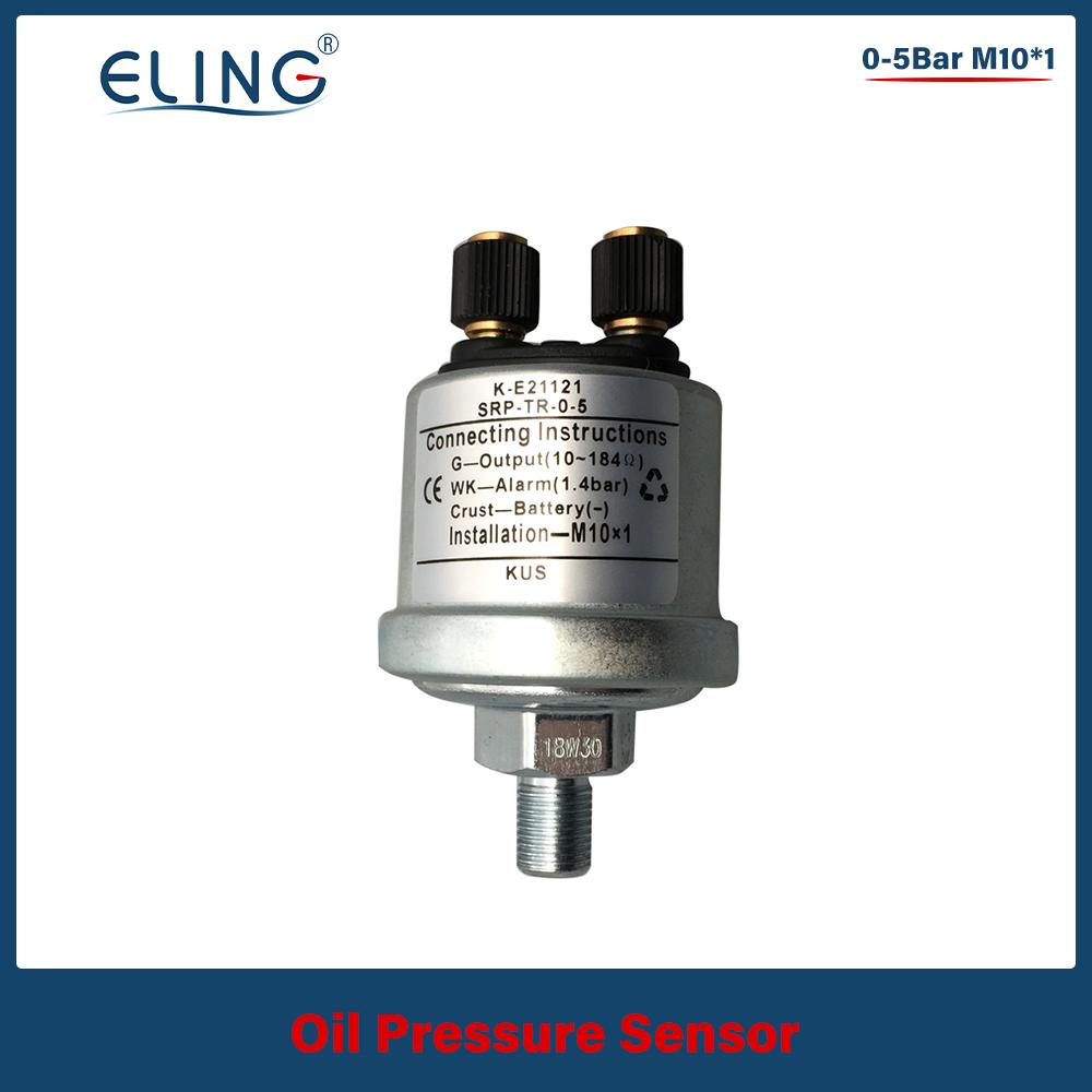 KUS 52mm 0-5Bar 0-10Bar Oil Pressure Gauge Car Boat 0-75Psi 0-145Psi Red Yellow Available Backlight Oil Pressure Sensor
