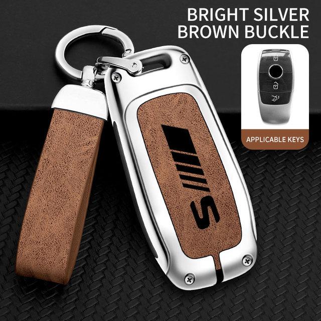 Carcasă pentru chei de mașină din aliaj de zinc pentru Mercedes Benz Clasa S W221 W222 W223 S320 S350 S400 S450 S500.