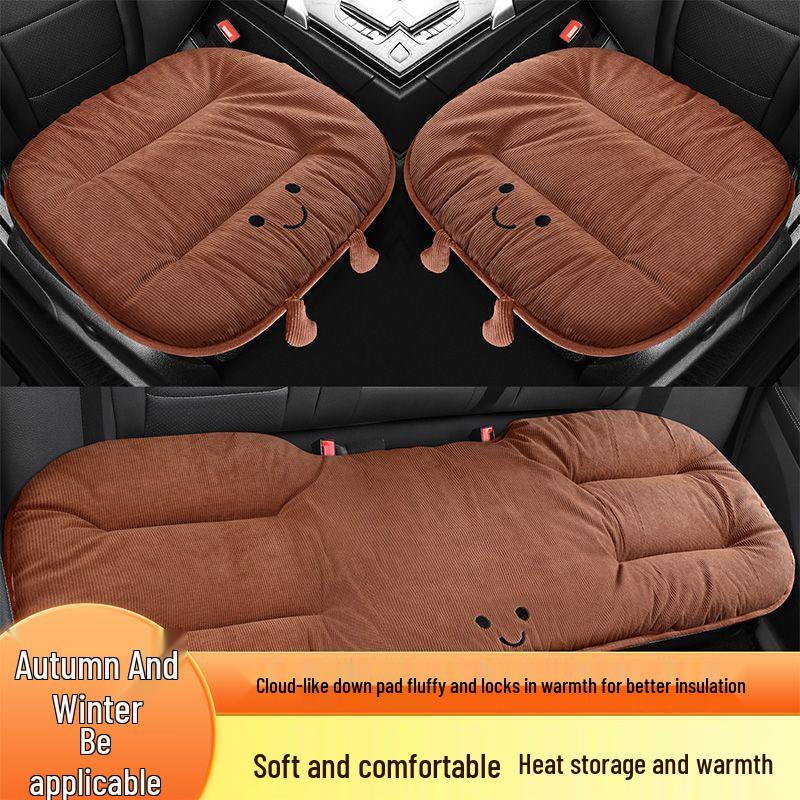

Universal Winter Plush Corduroy Cartoon Seat Cushion Set