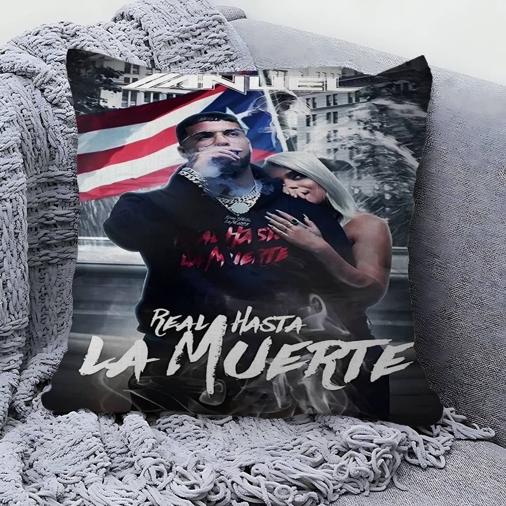 Rapper Real A-Anuel AA 45*45cm Cushion Cover Pillow Cover Decor Pillowcase Home Pillowcase For Couch Pillow