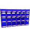 6 PACK Plastic Storage Bins, Small Stackable Organizer Bins - 5x4x3 Inch Red for Garage, Workbench, Office, Pantry Organization & Storage (Blue)