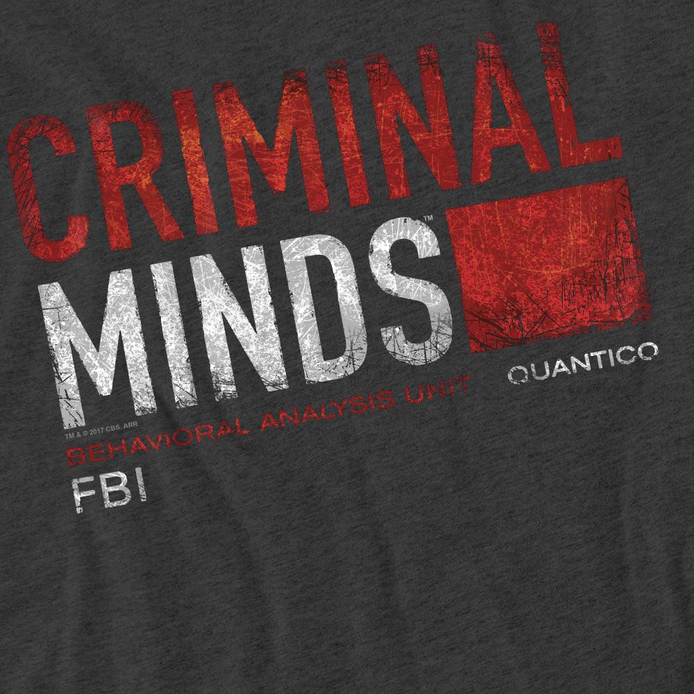 Criminal Minds Unisex Adult Title Card T-Shirt