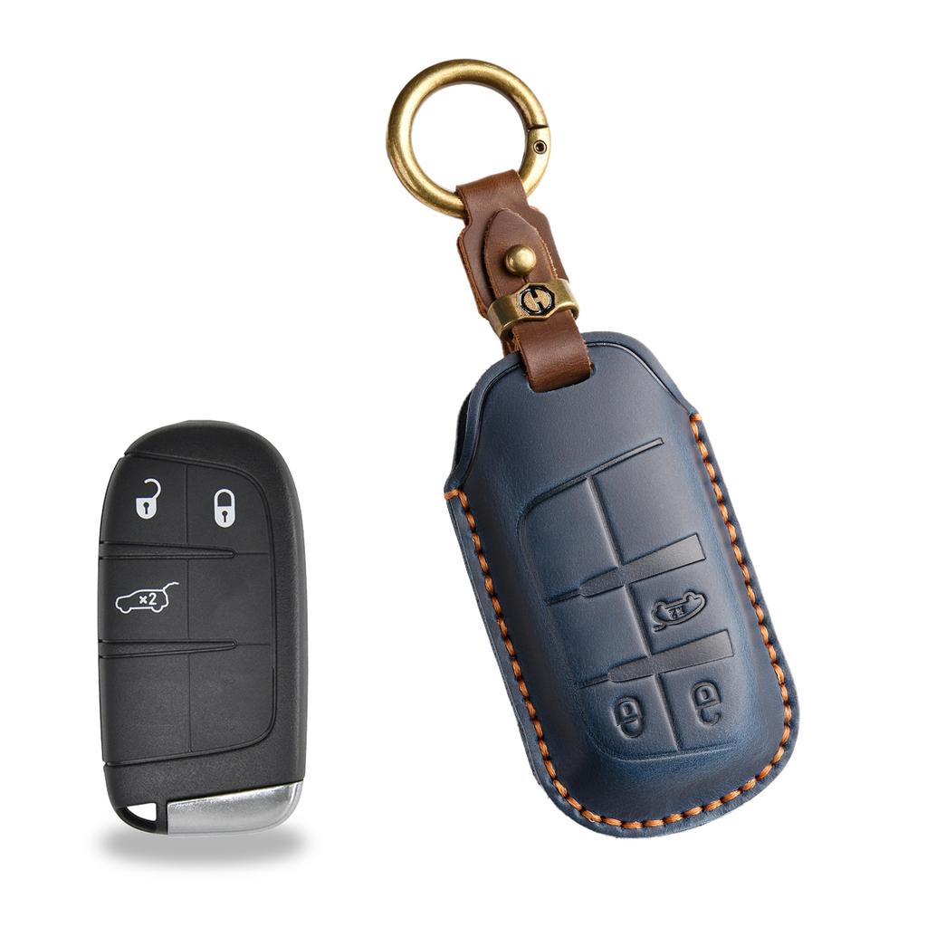 Neues Retro-Schlüsseletui für Jeep Jeep Compass Commander Nookie handgefertigtes Leder-Schlüsseletui