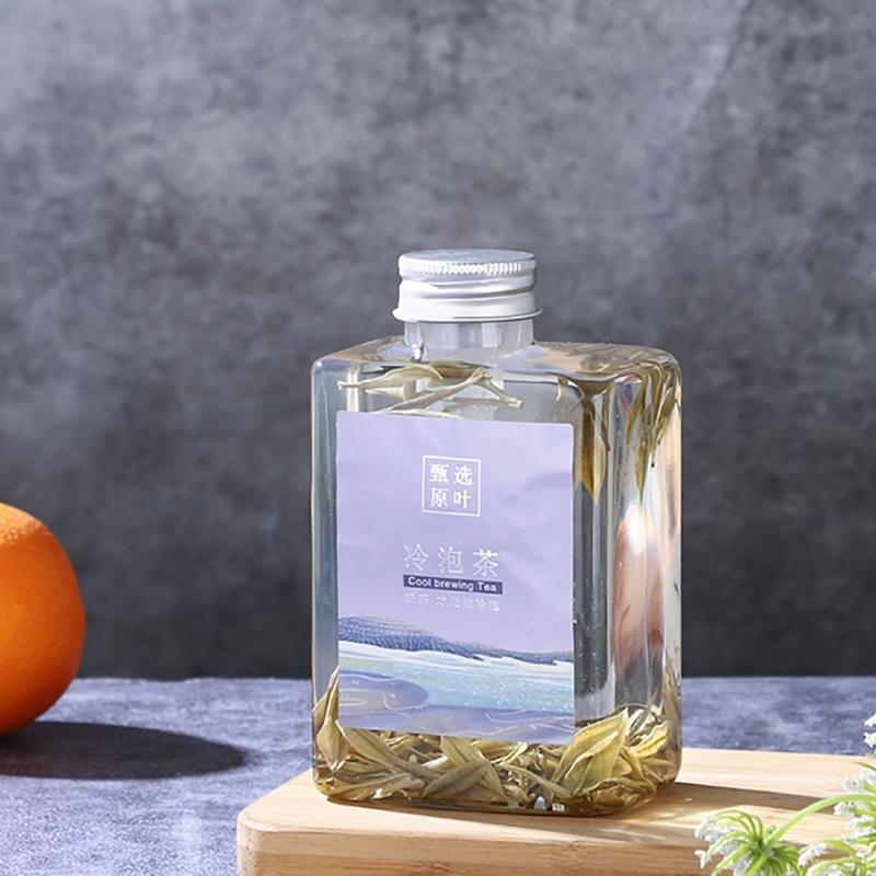 2/5Pcs Storage Bottles & Jars Flower Tea Beverage Bottle Plastic Milk Tea Bottle Flower Juice With Filter Cold Brewing Tea Bottl