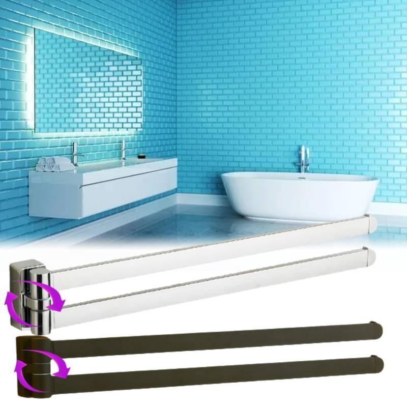 Towel Bgl Swivel Rail 2 Floor Stainless Steel Bathroon Wall Mounted Rack Towel