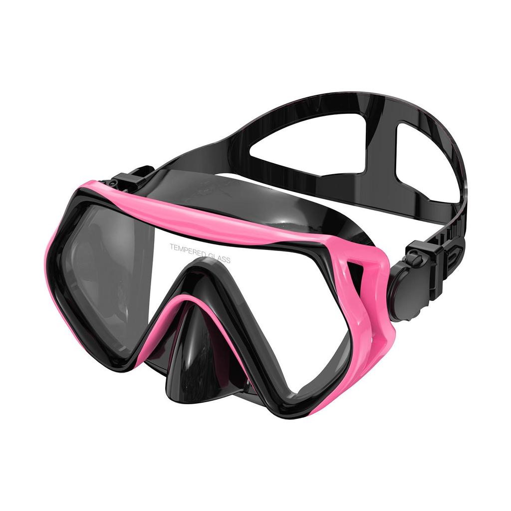 Unisex Large-Frame Diving Mask - Fashionable, HD, Anti-leak, Waterproof Snorkeling Gear