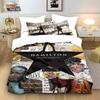Bed Three-Piece Quilt Cover Musical Hamilton Print Quilt Cover Pillowcase Home Textile