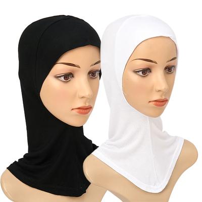 Muslimská plná zakrytí podkrepka Dámský bavlněný žerzej Hidžáb Elastická čepička Jednobarevný podšátek Módní vnitřní čelenka Turban
