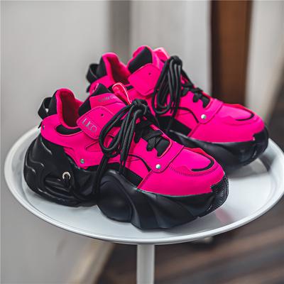 Mode Neues Design Mode Rote Sneaker für Herren Höhenvergrößernde Plateau-Sneaker Herren Schnür-Designer-Sneaker Herren Zapatillas Hombre