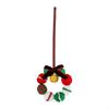 Santa Knitted Wreath Handcrafted Christmas Hanging Decoration For Home Festival Party