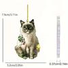 Acrylic Cat Fun Car Decoration Pendant For Creative Auto Interior Design