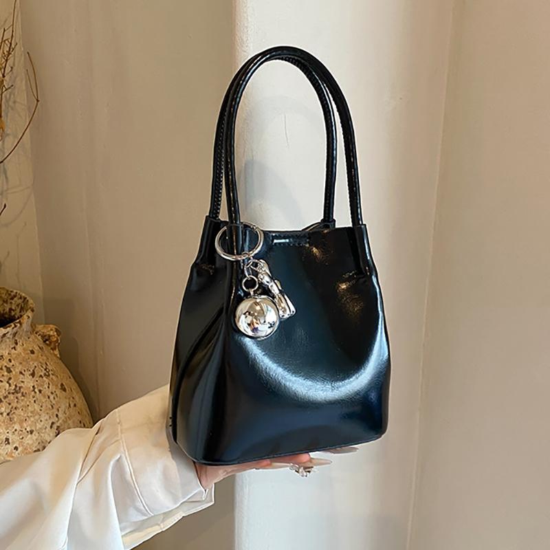 Women's PU Leather Shoulder Bag Mini Crossbody Bags Retro Simple Manual Small Square Korean Cute Versatile Female