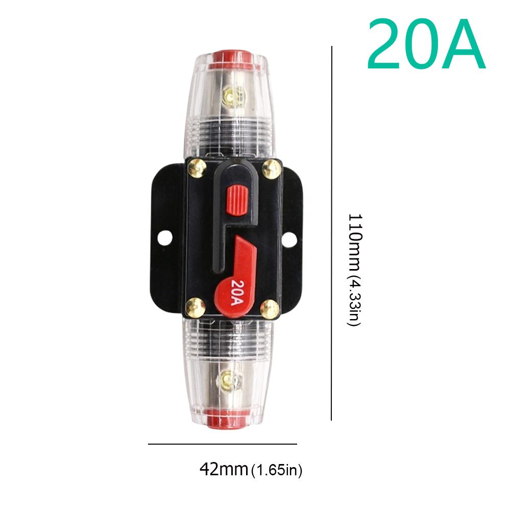 150/100/50/30/20/40/60/80A 12V Car Truck Audio Modification Stereo Amplifier Circuit Breaker Automatic Reset Fuse Holder Switch