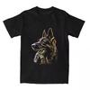 Crazy German Shepherd Dog T-Shirt Men Women's Round Collar Cotton Short Sleeve Tees Birthday Gift Clothes