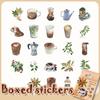 Stunning 46 Pcs Coffee Pattern Scrapbook Journal Stickers For Personalized Notebook Decoration