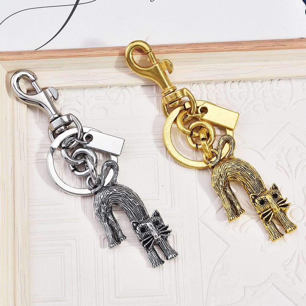 Animal Keychain Zinc Alloy Cat Pendant Cute Cartoon Bag Charm For Travel And Gifts