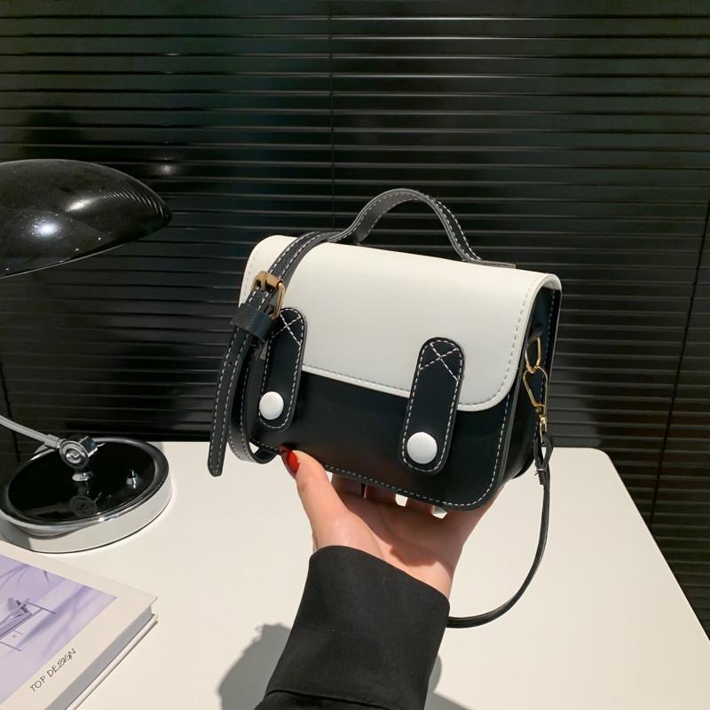 Fashionable Macaron Color Creative Urban Minimalist Crossbody Shoulder Bag чёрный